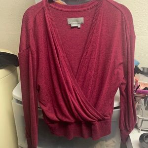 I thin wraparound sweater